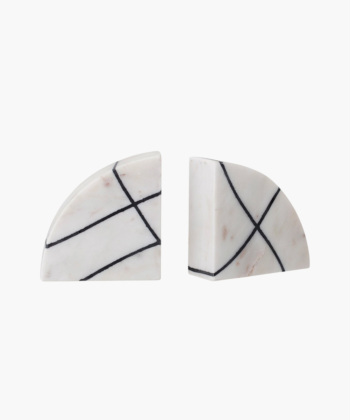 Marble Bookends, Half Circle