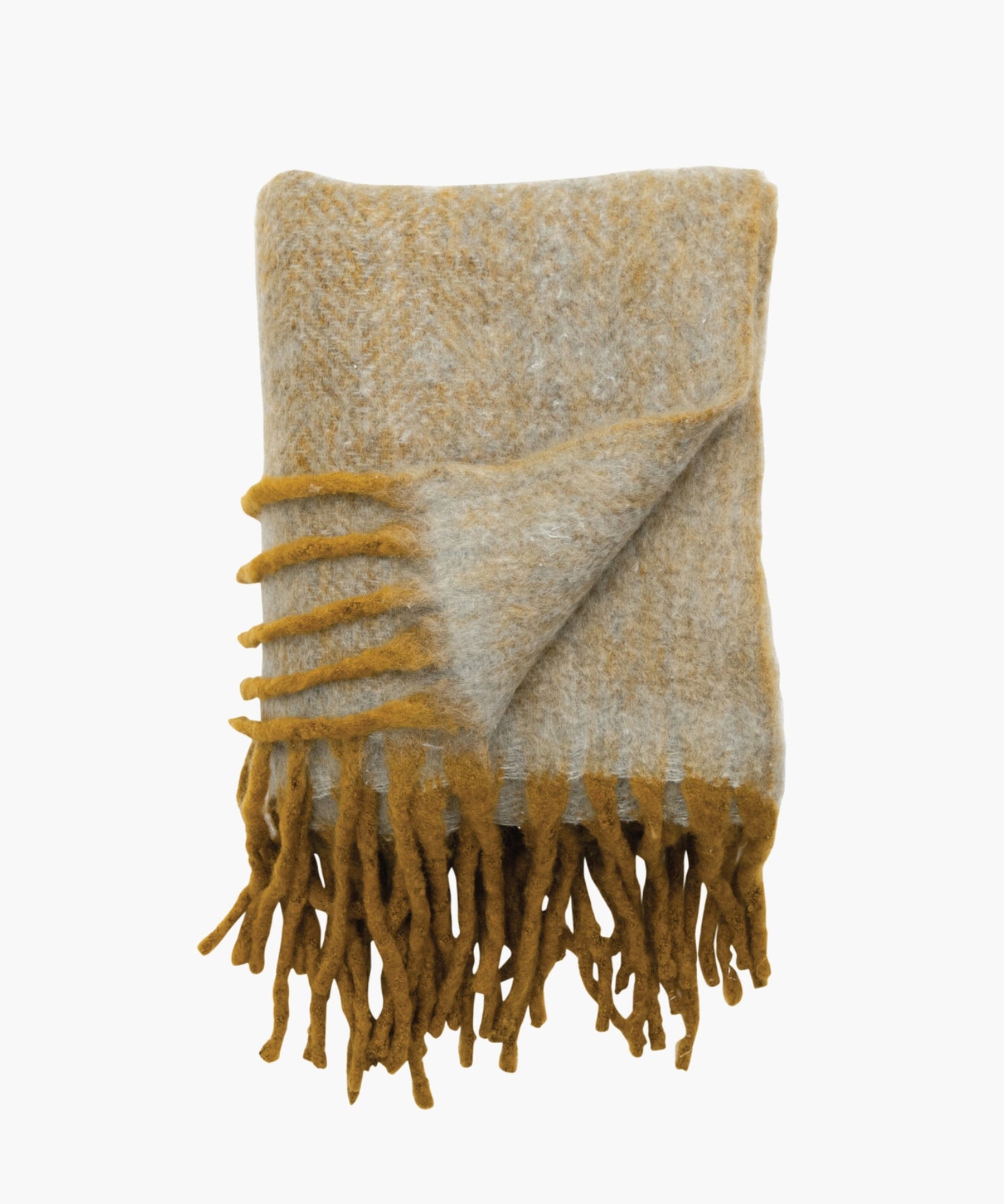 Olive Wool Throw