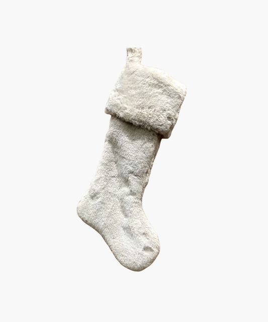 Beige Fur Stocking