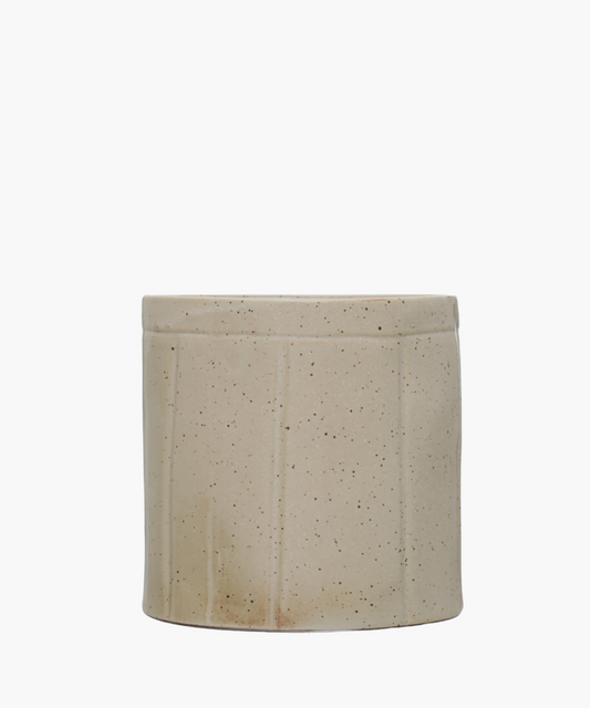 Stoneware Crock, Beige