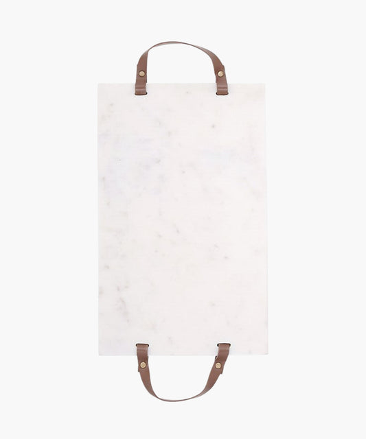 Marble and Leather Serving Board
