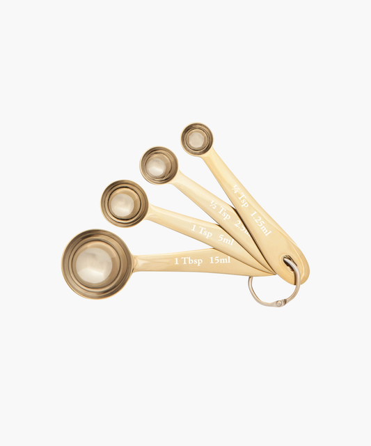 Gold Measuring Spoons, Set of 4