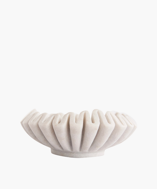 Marble Fluted Dish