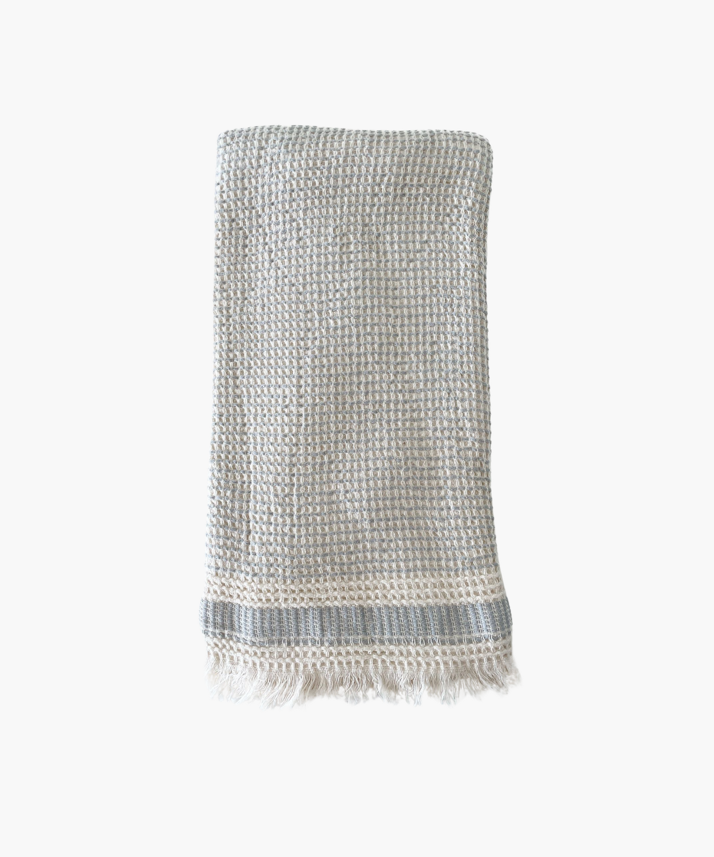 Waffle Striped Turkish Cotton Bath Towel