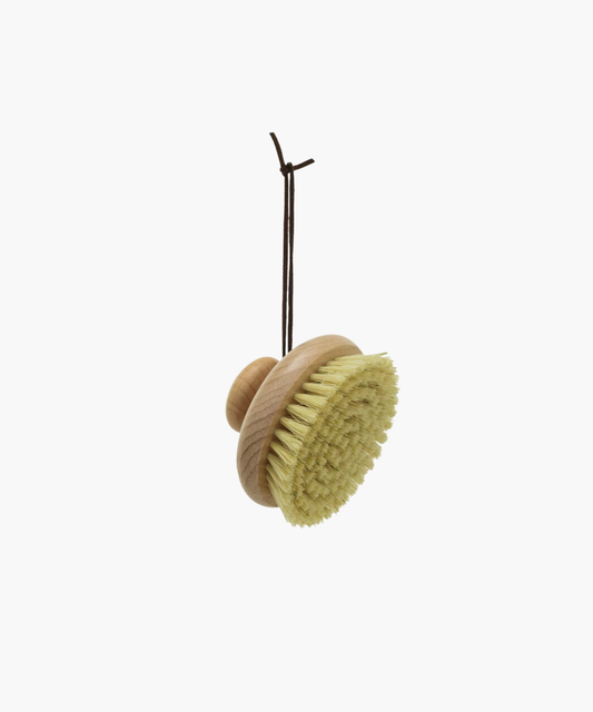 Beech Wood Body Brush w/ Round Handle