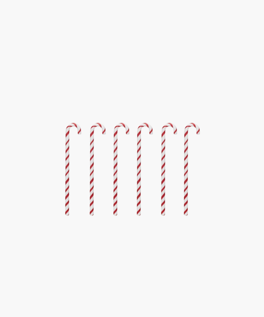 Glass Candy Cane Stir Sticks