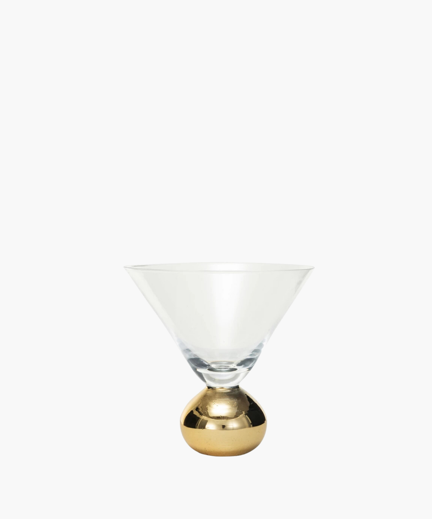 Martini Glass With Gold Stem