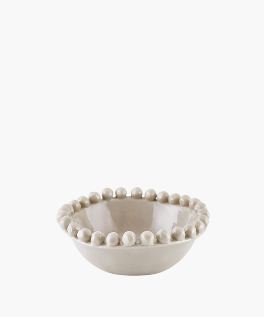 Small Dotted Edge Bowl- Gray